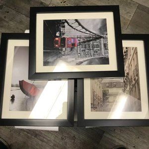 photo setting , wall decoration paintings , 3 pcs set . extra pictures including